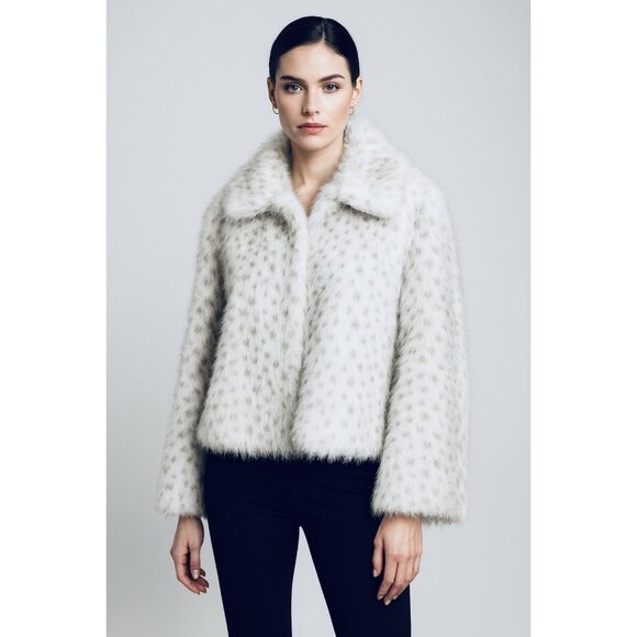 Rebecca Minkoff Jackets & Blazers - NWT Women’s Rebecca Minkoff Cropped Vegan Fur Jacket Coat - Glam- Old Money- XL